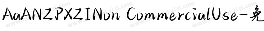 AaANZPXZINon CommercialUse字体转换